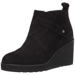 Eileen Fisher Women's Tinker Wedge Bootie Black Sport Suede US 8
